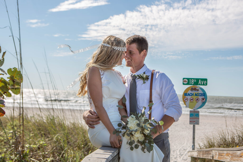 St. Pete Beach Elopement Bride & Groom Portraits