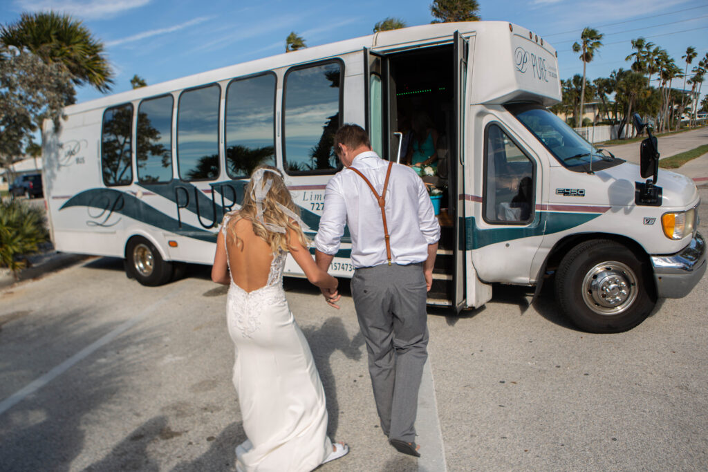 St. Pete Beach Elopement Bride & Groom Exit Photos