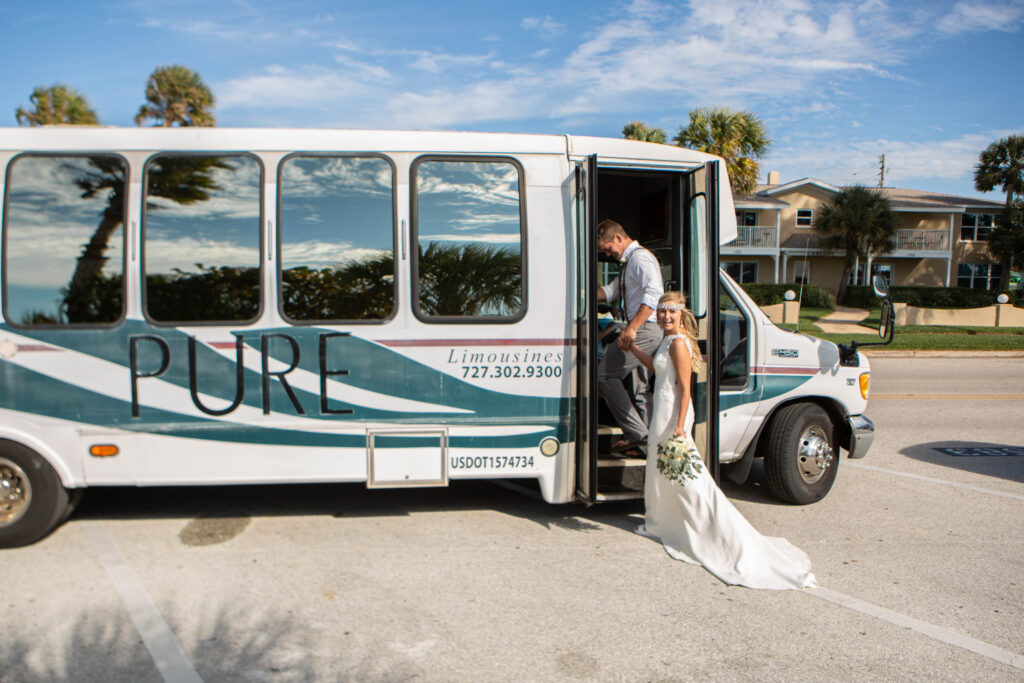 St. Pete Beach Elopement Bride & Groom Exit Photos