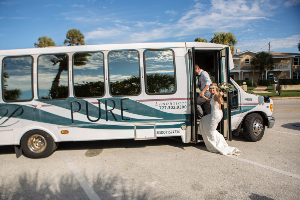 St. Pete Beach Elopement Bride & Groom Exit Photos