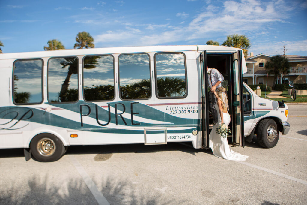 St. Pete Beach Elopement Bride & Groom Exit Photos