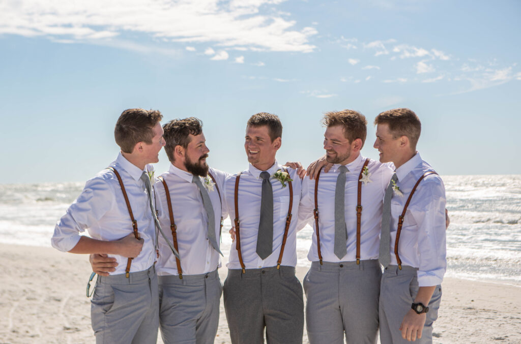 St. Pete Beach Elopement Groomsman Photography posed