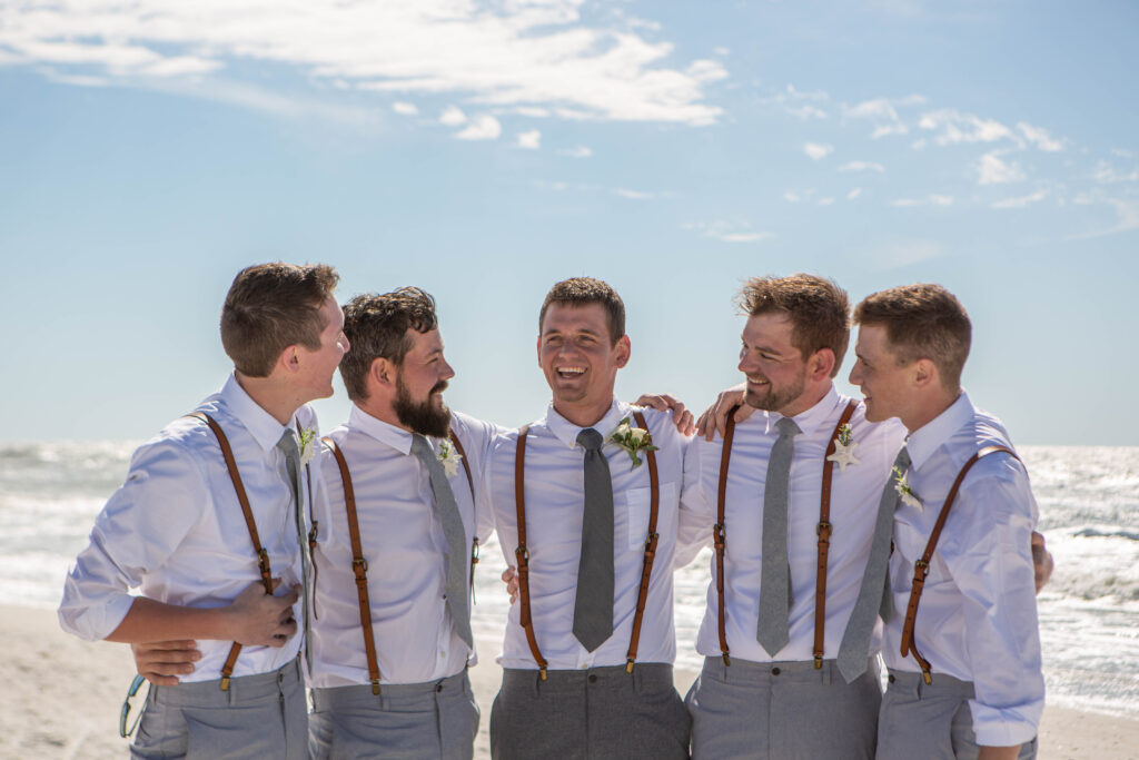 St. Pete Beach Elopement Groomsman Photography posed