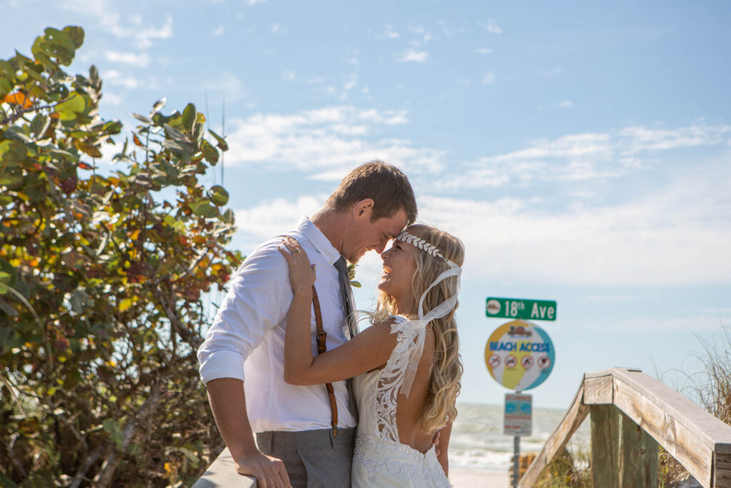 St. Pete Beach Elopement Bride & Groom Portraits