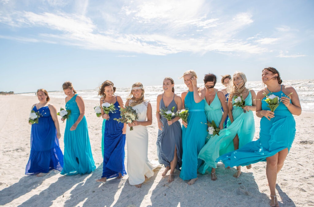 St. Pete Beach Elopement Bridesmaids  Photography