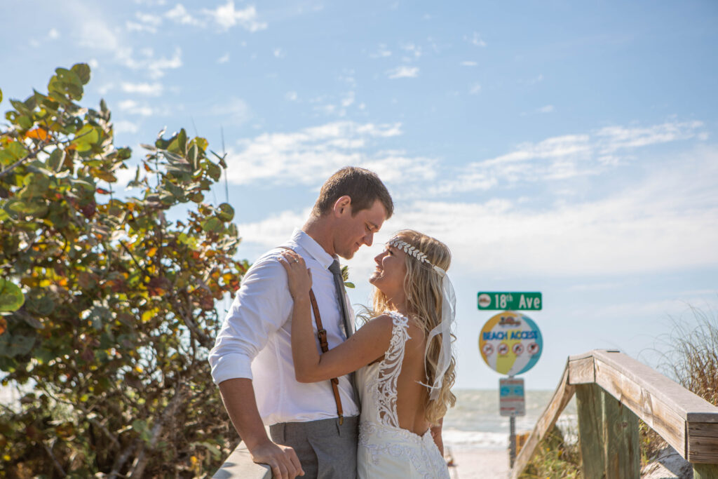 St. Pete Beach Elopement Photography and Elopement 
 videography